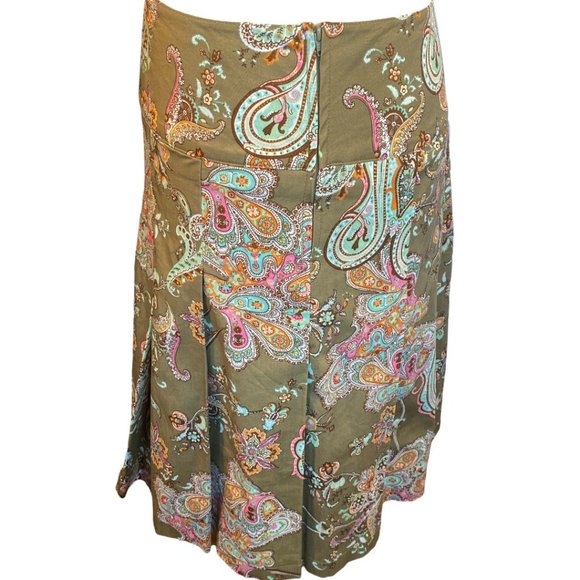 💰5 For $40/ STEILMANN FLORAL PAISLEY PLEATED SKIRT (SZ. 4) (EUC) - Picture 3 of 8